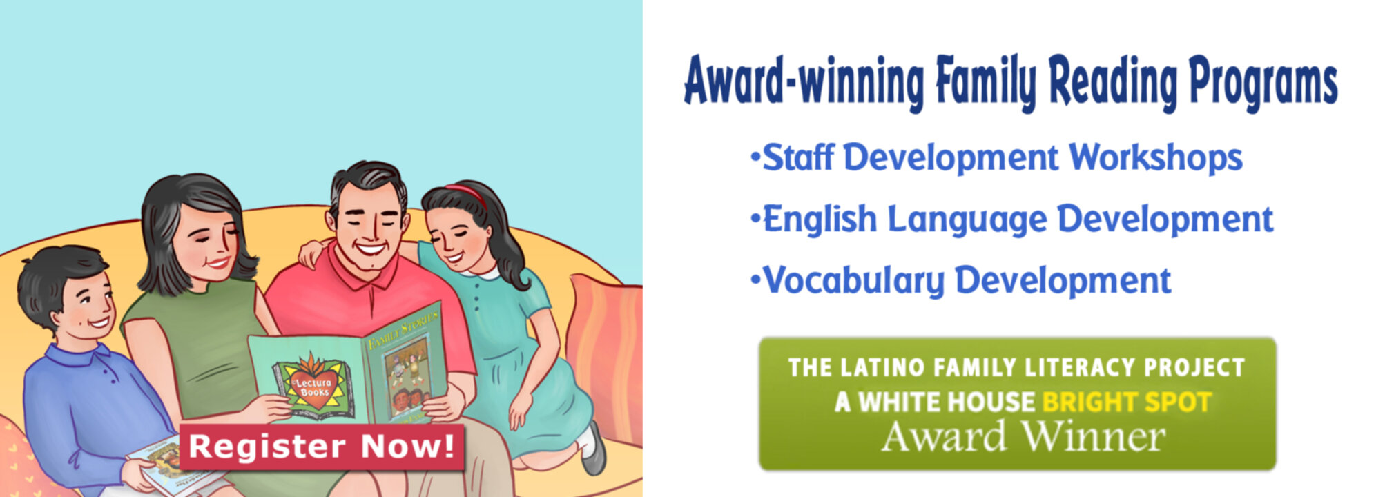 Family reading programs for english and vocabulary