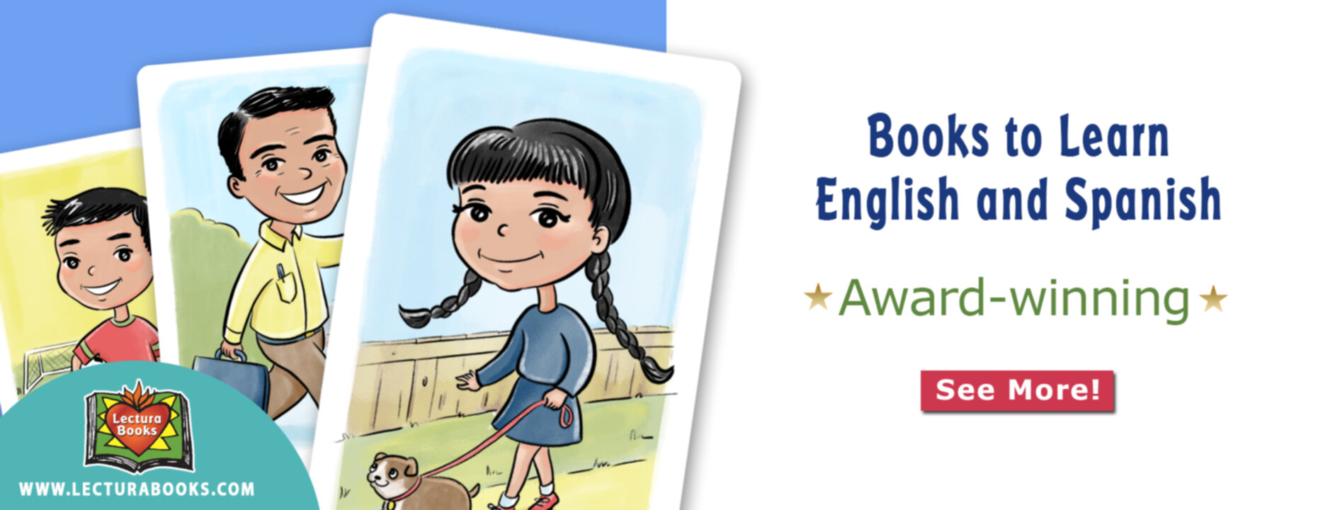 Award-winning books to learn English and Spanish