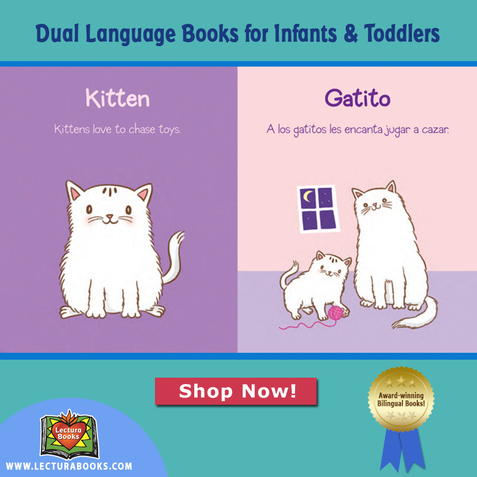 Award-winning dual language books for infants and toddlers