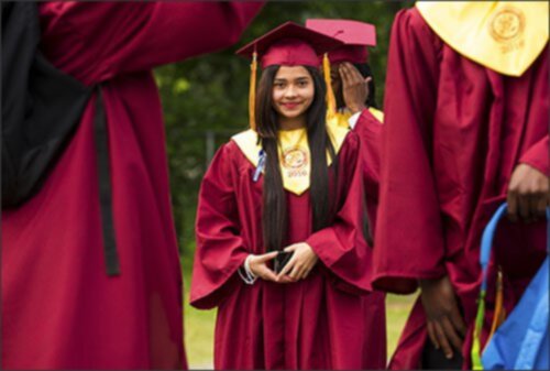 High School Student Graduating